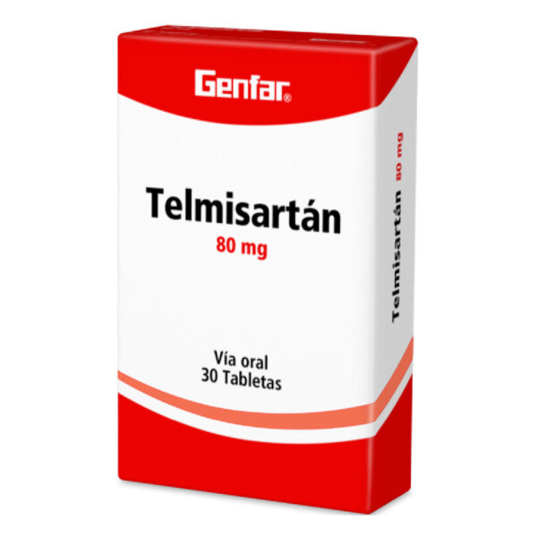 Telmisartan 80 Mg 30 Tabletas Gf