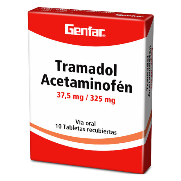 Tramadol 37.5 Mg+Acetam.325 Mg 10 Tabletas Gf