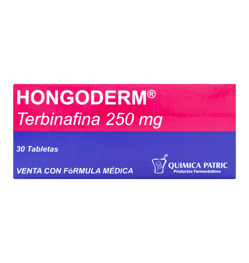 Hongoderm 250 Mg 30 Tabletas