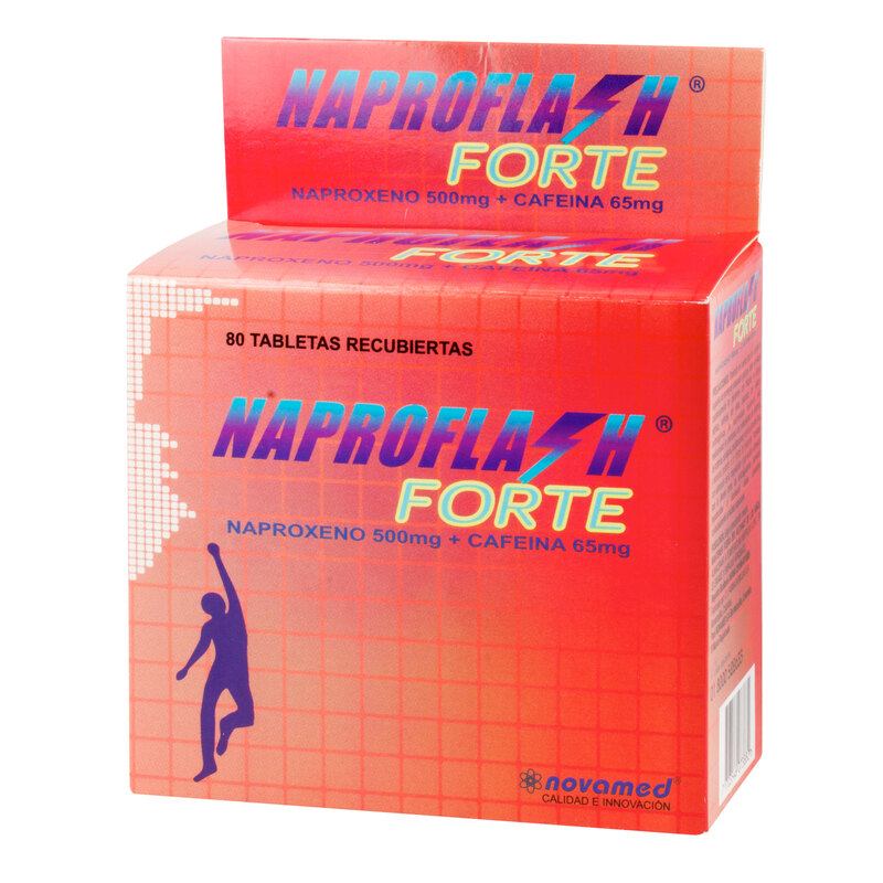 Naproflash Forte 500 Mg 80 Tabletas