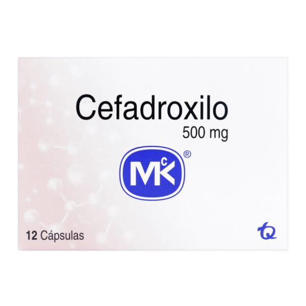 Cefadroxilo 500 Mg 12 Tabletas Mk