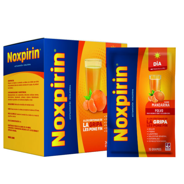 Noxpirin F Jugo Dia Mandarina Gra.24 Sabores