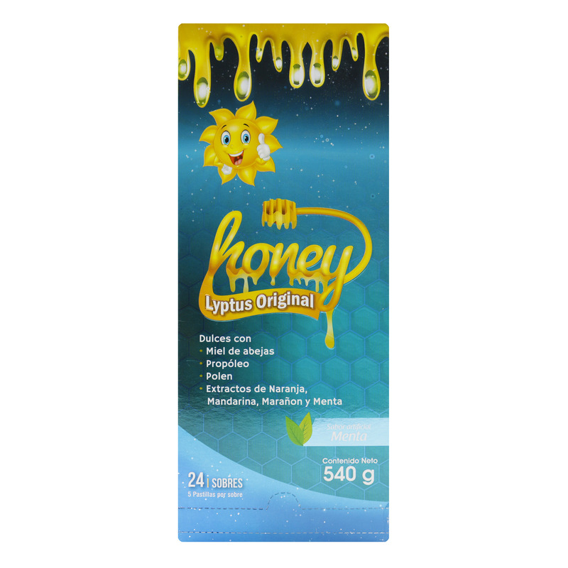 Honey Lyptus Menta 24 Sobres 540 Gr