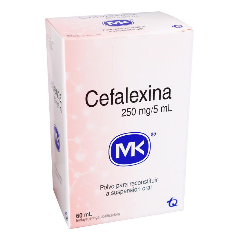 Cefalexina 250mg/5ml Frasco X 60 Ml Mk