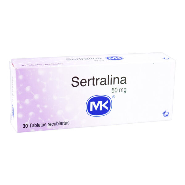 Sertralina 50 Mg 30 Tabletas Mk