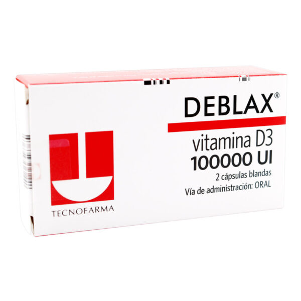 Deblax Vitamina D3 100000 U.I 2 Capsulas