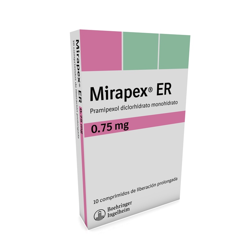 Mirapex Er 0.75 Mg 10 Tabletas