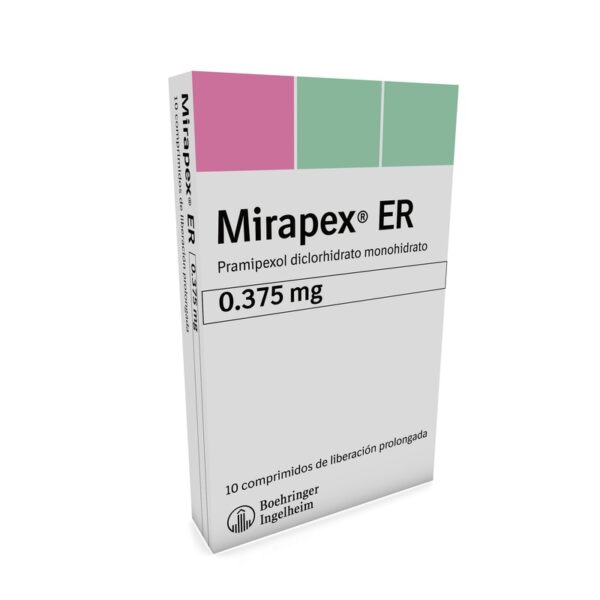 Mirapex Er 0.375 Mg 10 Tabletas
