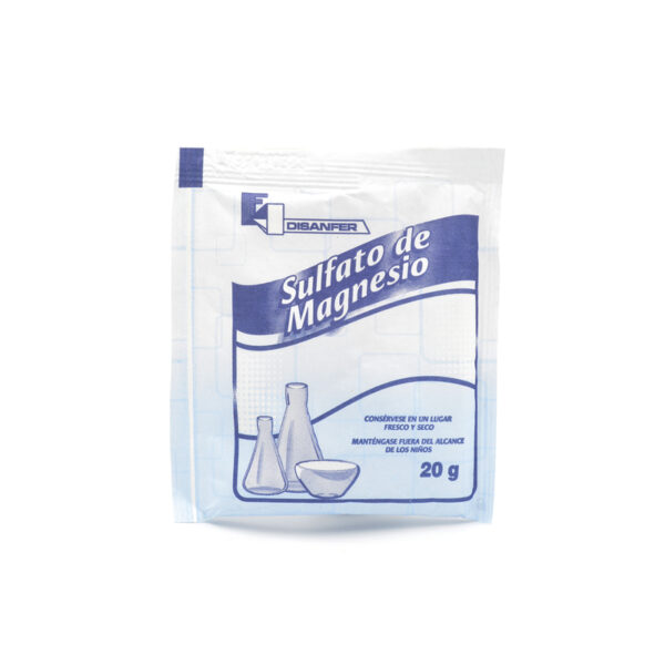 Sulfato De Magnesia 50 Sobres 20 Gr Disanfer