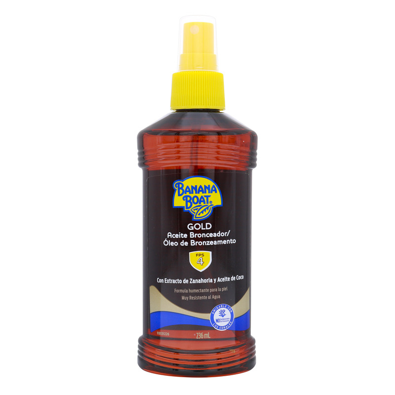 Banana Boat Bronceador Aceite Gold Filtro Protector Solar 4 236 Ml