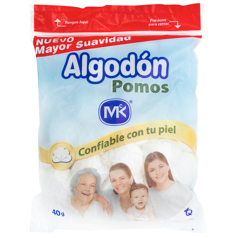 Algodon Pomos 40 Gr Mk