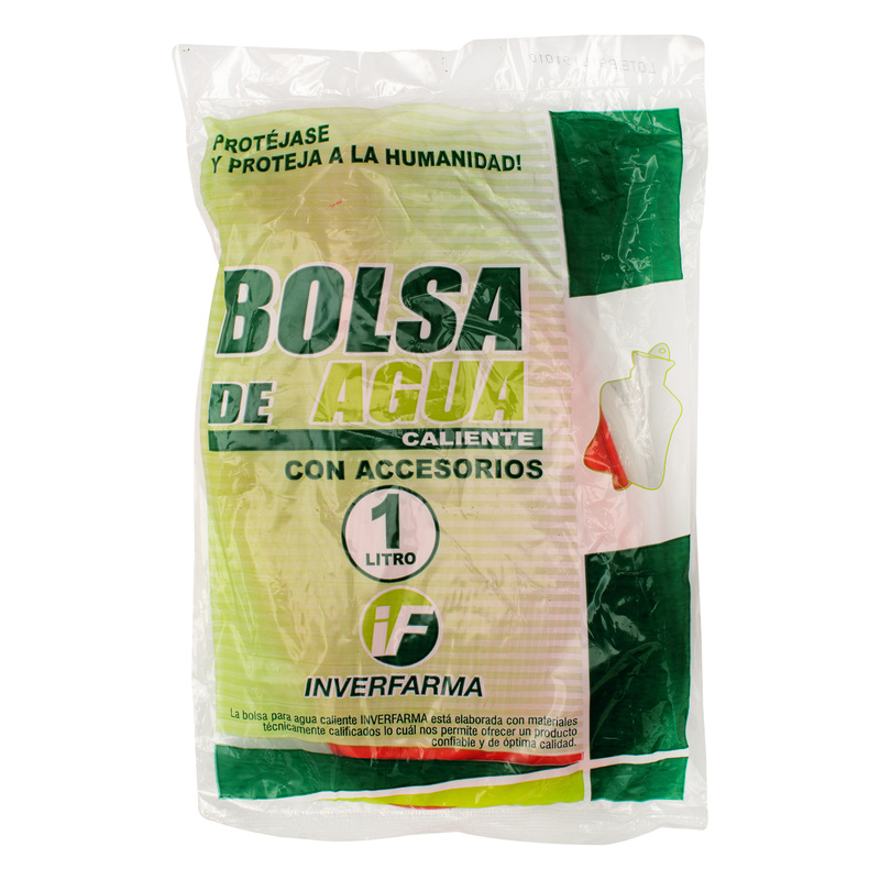 Bolsa Agua Caliente 1litro Con Accesorios Inverfarma