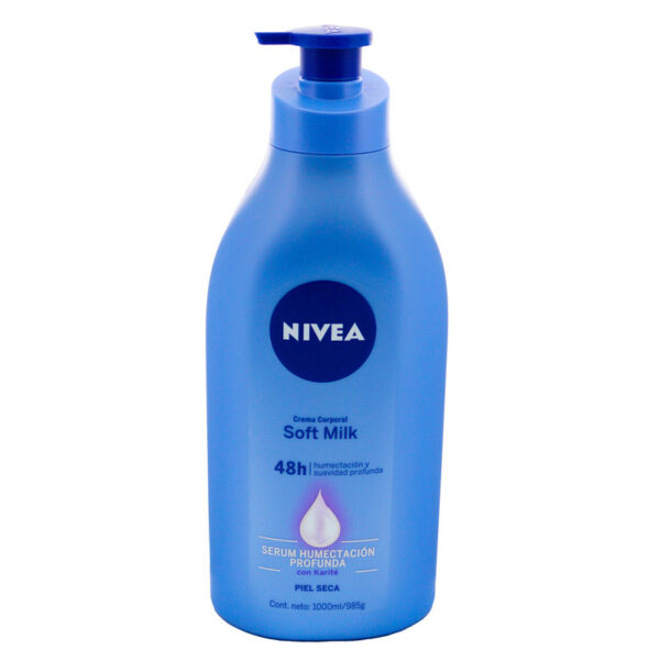 Crema Nivea Body Soft Milk Seca 1000 Ml