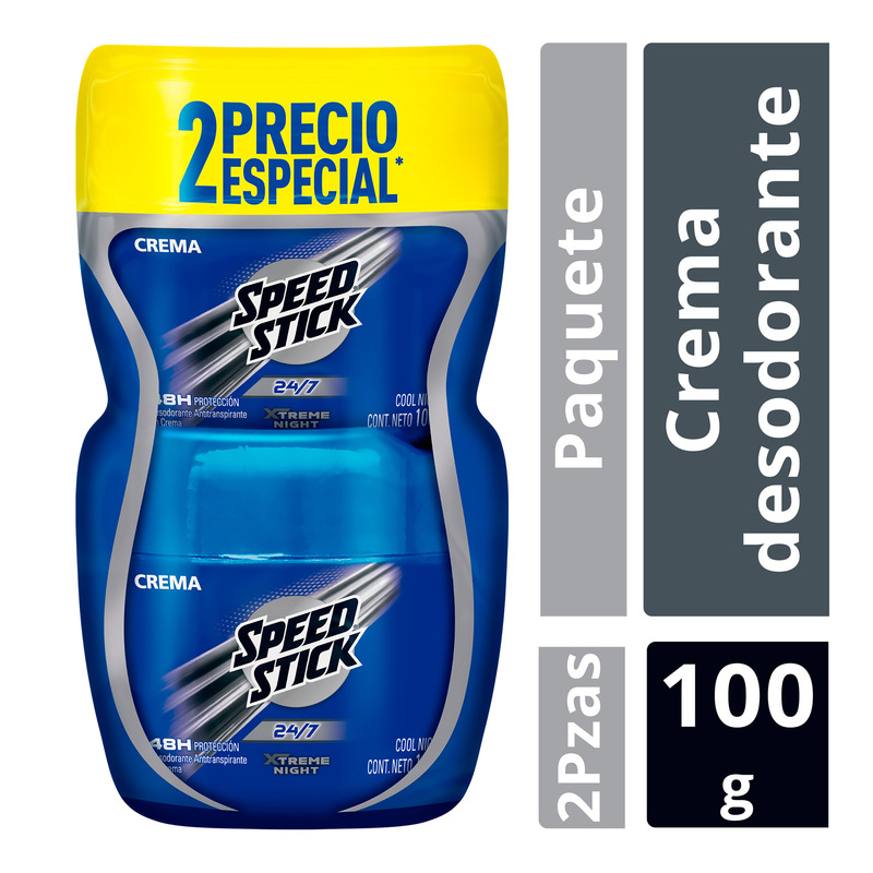 2 Desodorante Mennen Cool Night Crema 100 Gr Precio Especial