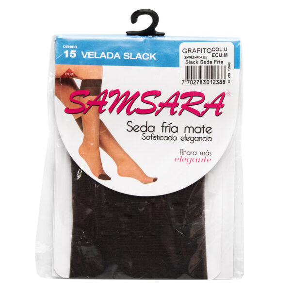 Medias Samsara Slack Seda Fria Grafito