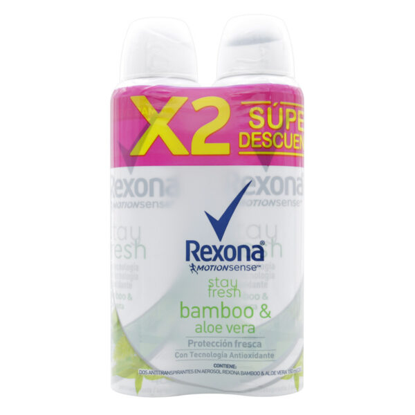 2 Desodorante Rexona Spray Bambo 90 Gr Super Oferta