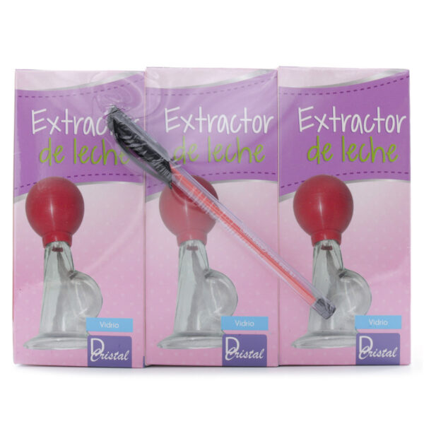 3 Sacaleches Medical Vidrio + Boligrafo