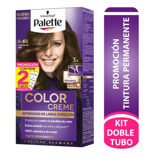 Palette Color Cre Kit 6-60 Chocolate Oro + Doble Tubo