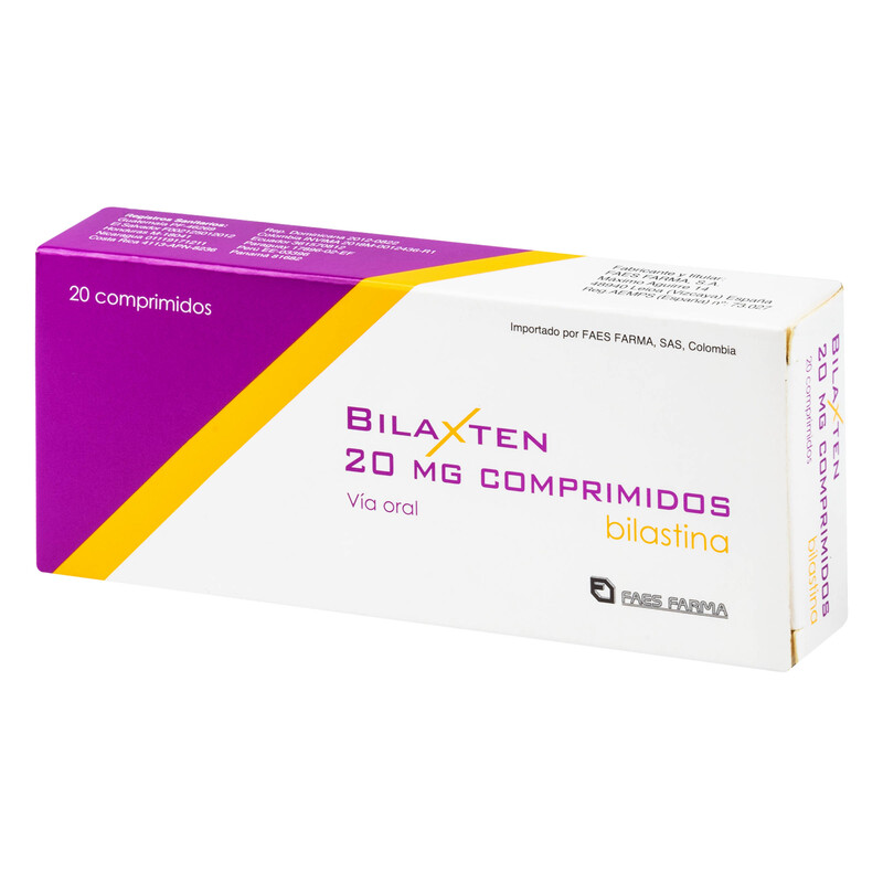 Bilaxten 20 Mg 20 Comprimidos