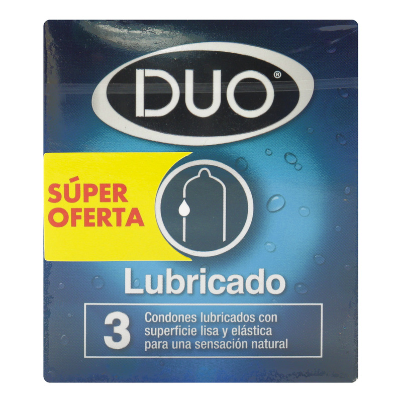 Preservativo Duo Normal Lubricado 3 Unidades Super Oferta