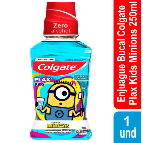 Enjuague Colgate Plax Kids Minions 250 Ml