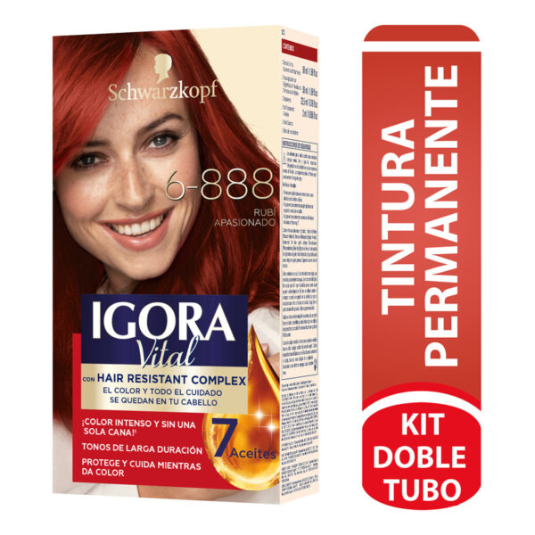 Igora Vital Kit 6-888 2 Tubos Rubio Apa