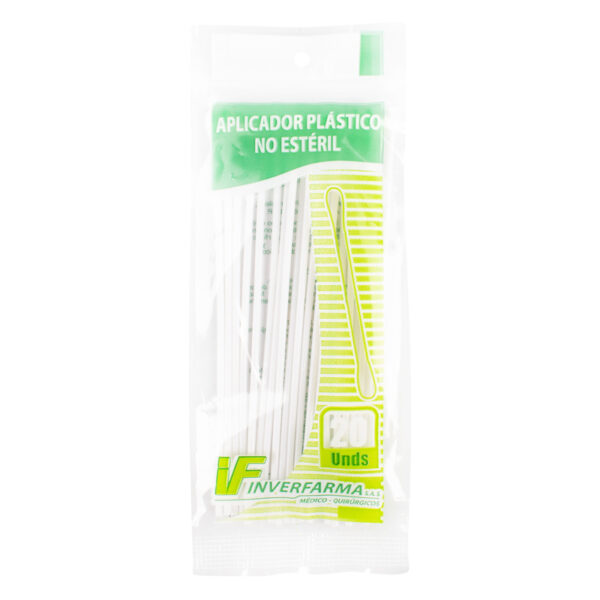Aplicador De Plastico 20 Unidades Inverfarma