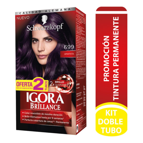 Igora Kit Brilla 699 Promocion 2 tubos Amatista