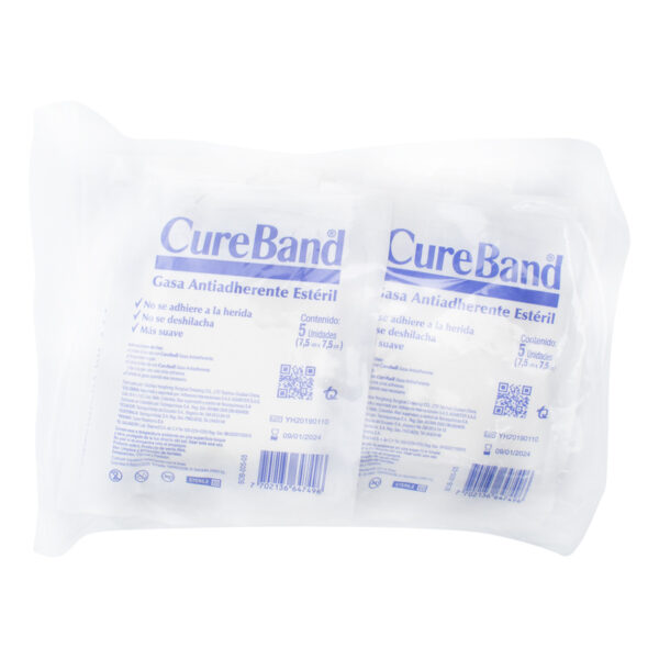 Gasa Cure Band Prem.Es.7.5x7.5 Sobres 5x24 Unidades