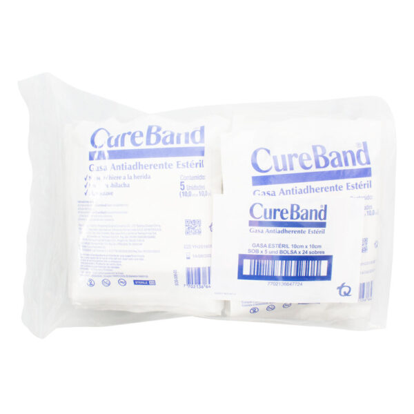 Gasa Cure Band Prem.Es.10x10 Sobres 5x24 Unidades