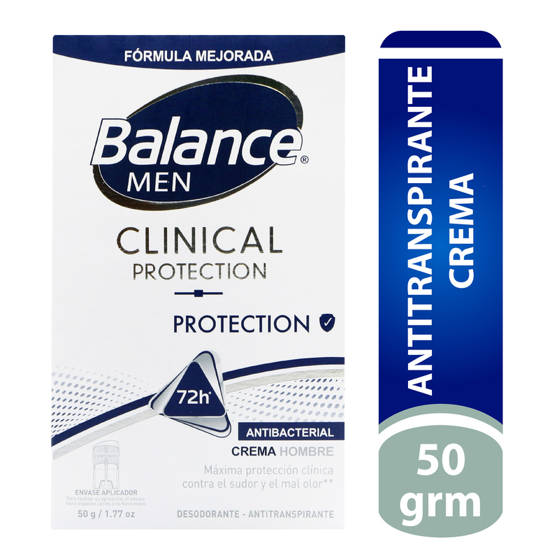 Desodorante Balance Crema Clinical Protection 50 Gr Hombre