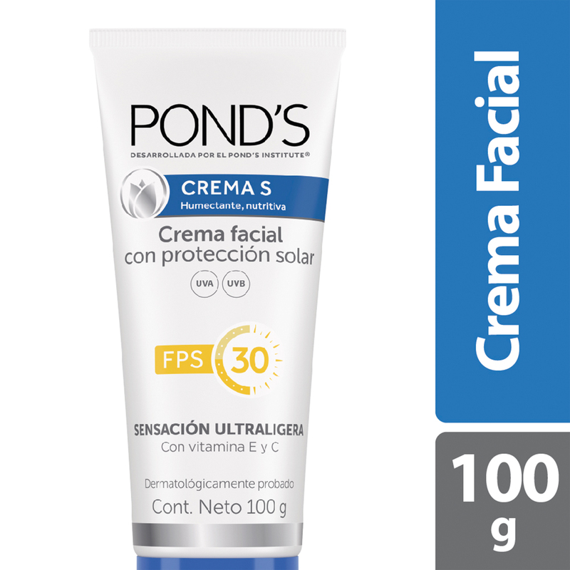 Crema Ponds S Humectante Filtro Protector Solar 30 100 Gramos