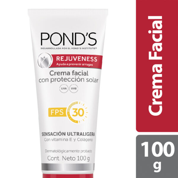 Crema Ponds Rejuveness Filtro Protector Solar 30 100 Gramos