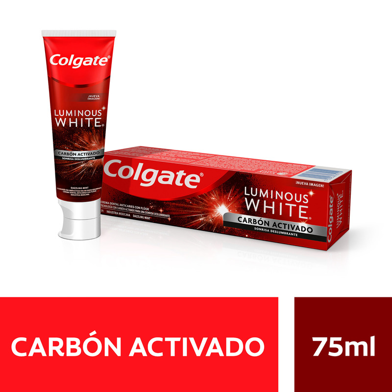 Crema Colgate Luminus White Carbon Activado 75 Ml