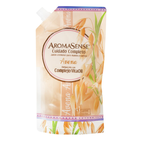 Jabon Liquido Aromasense Avena Doy Pack 400 Ml