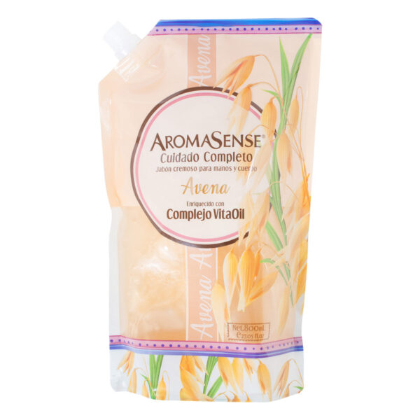 Jabon Liquido Aromasense Avena Doy Pack 800 Ml