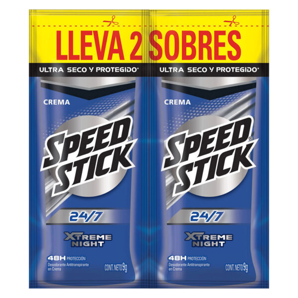 Desodorante Mennen Speed Crema Xtreme Duo 9gr 18 sobres Hombres