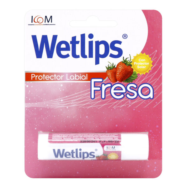 Protector Labial Wetlips Fresa 4.2 Gr Icom