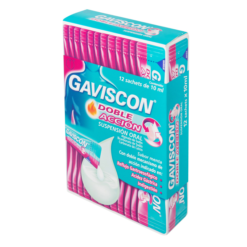 Gaviscon Doble Accion Suspension 10 Ml X 12 unidades