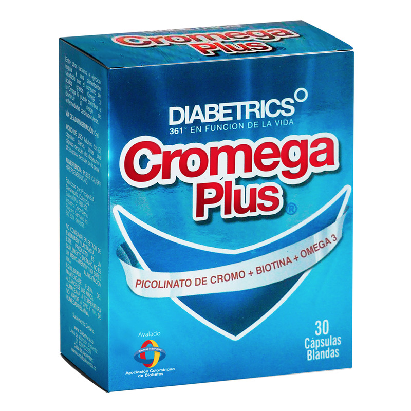 Diabetrics  Cromega Plus 30 Capsulas