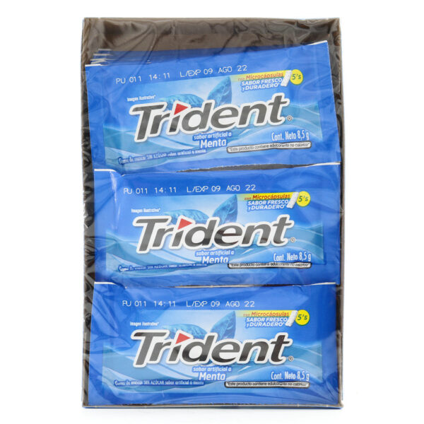 Trident 5s Menta Pos Display 18 Ud 8.5g