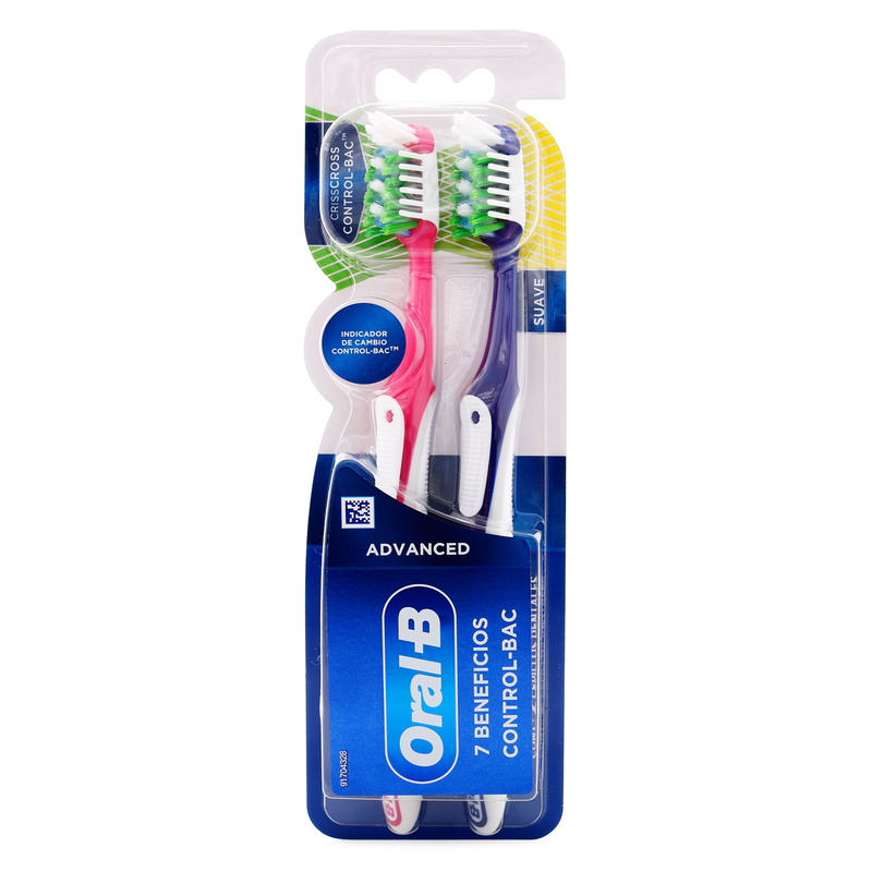 Cepillo Dental Oral B 7 Beneficios Control 2 Pack