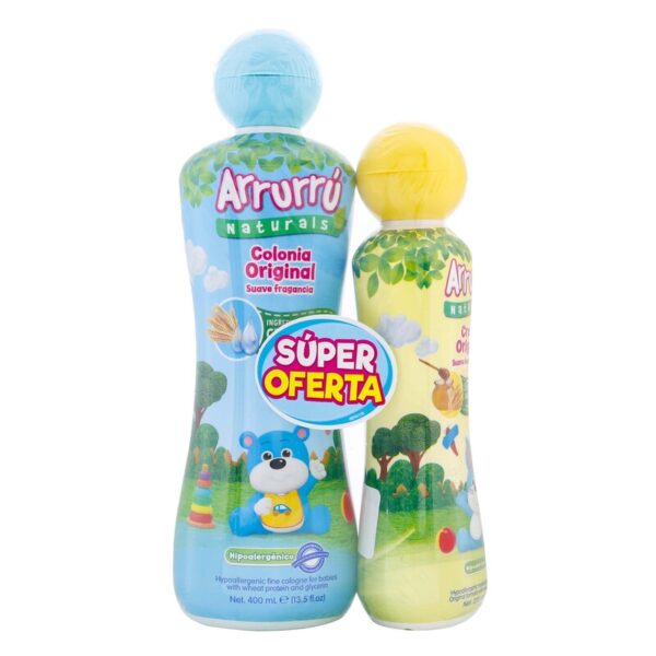 Colonia Arrurru Naturals Azul 400 Ml + Crema  Humectante 220 Ml Super Oferta