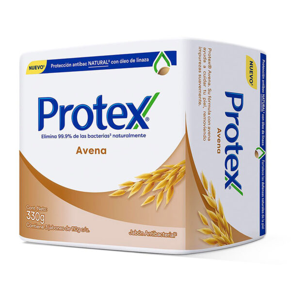 3 Jabon Antibacterial Protex Avena 110 Gr