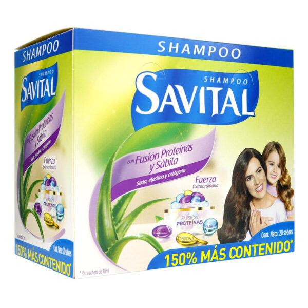 Champu Savital Fusion Proteinas Doy Pack 25 ml 20 Sobres