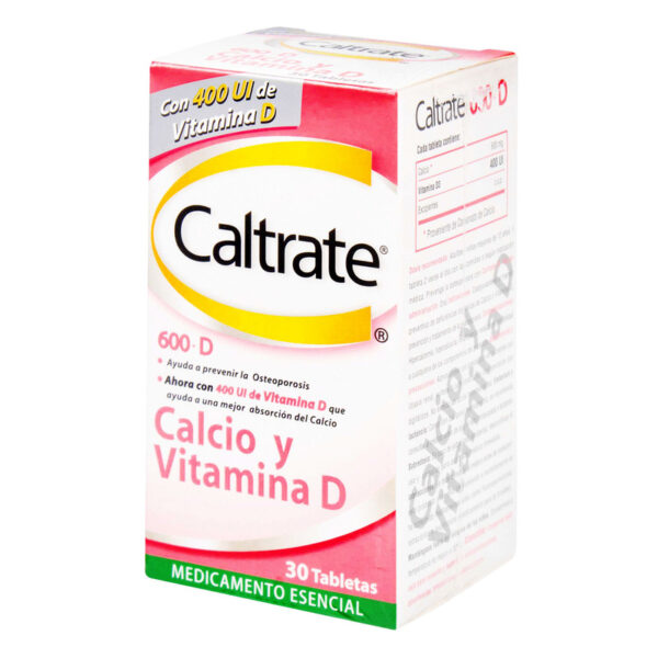 Caltrate D 600 Mg 400 Ui 30 Tabletas
