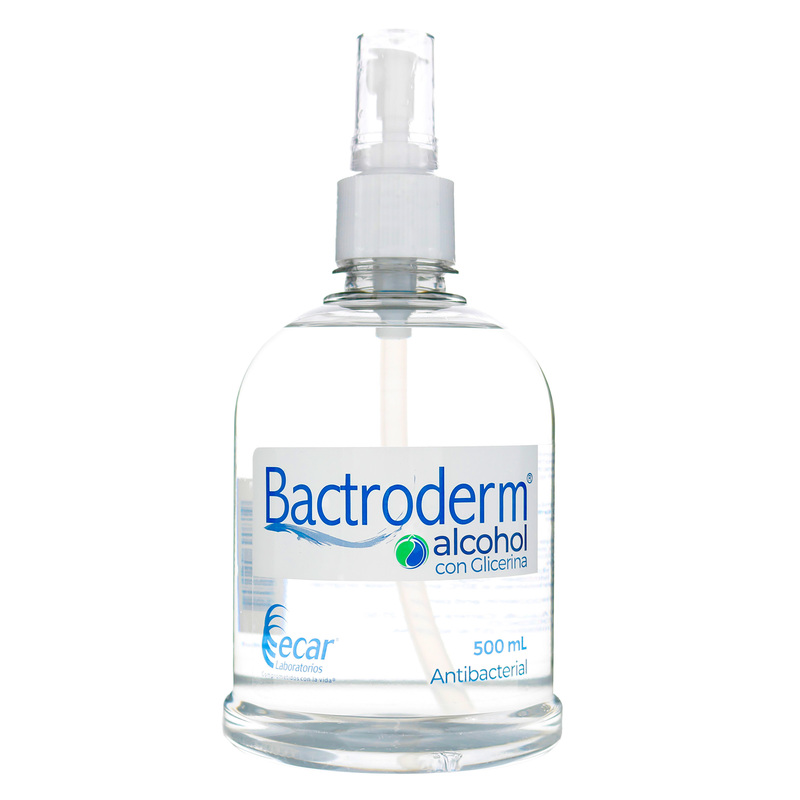 Alcohol Bactroderm Antibacterial Glicerinado 500 Ml