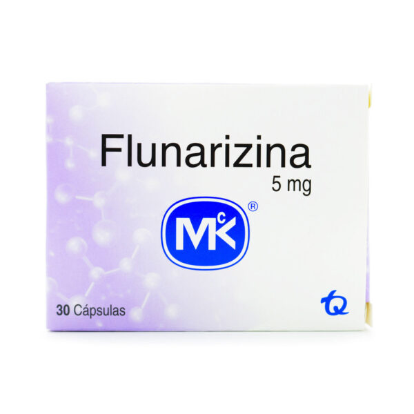 Flunarizina 5 Mg 30 Capsulas Mk