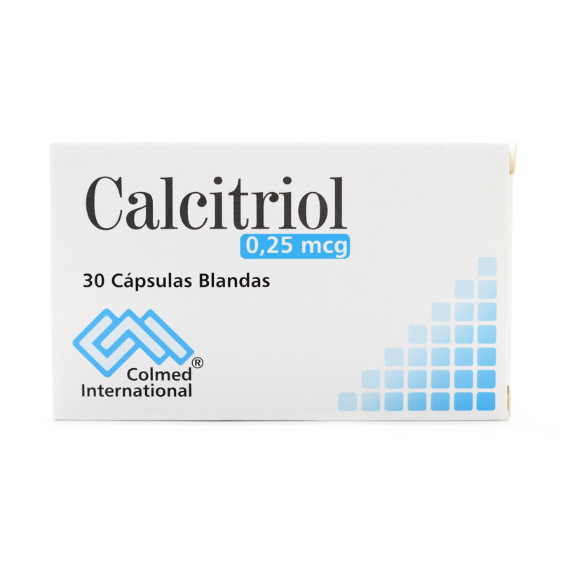 Calcitriol 0.25 Mcg 30 Capsulas Pc