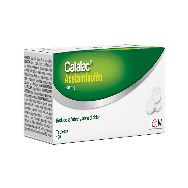 Catalac 500 Mg 100 Tabletas Icom